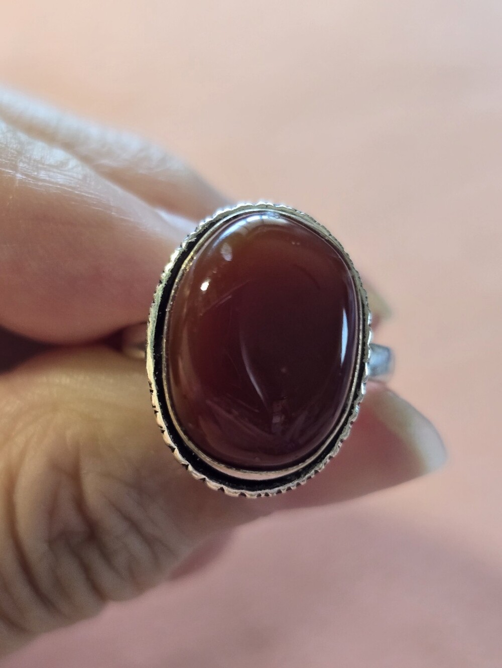 Carnelian Ring In Silver